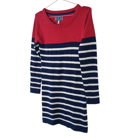 New with Tags Joules Knitwear Stripe Sweater Size 4 Red/Navy/White Angora Blend - Picture 9 of 14